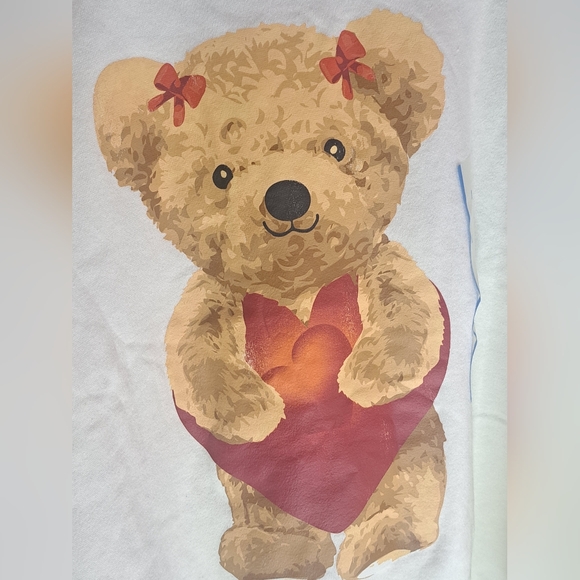 Grayson & Thread Teddy Bear Print Cream Graphic Sweatshirt Sz Large NWT - Picture 4 of 5